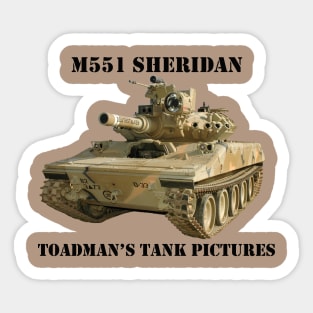 M551 Sheridan blk_txt2 Sticker